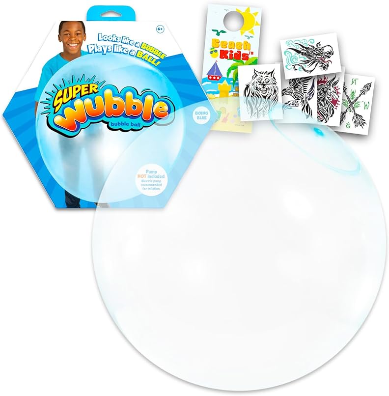 Wubble Bubble Ball Blue Tear Resistant